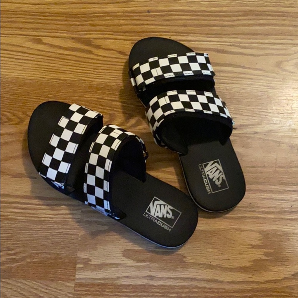 Checkerboard sandals